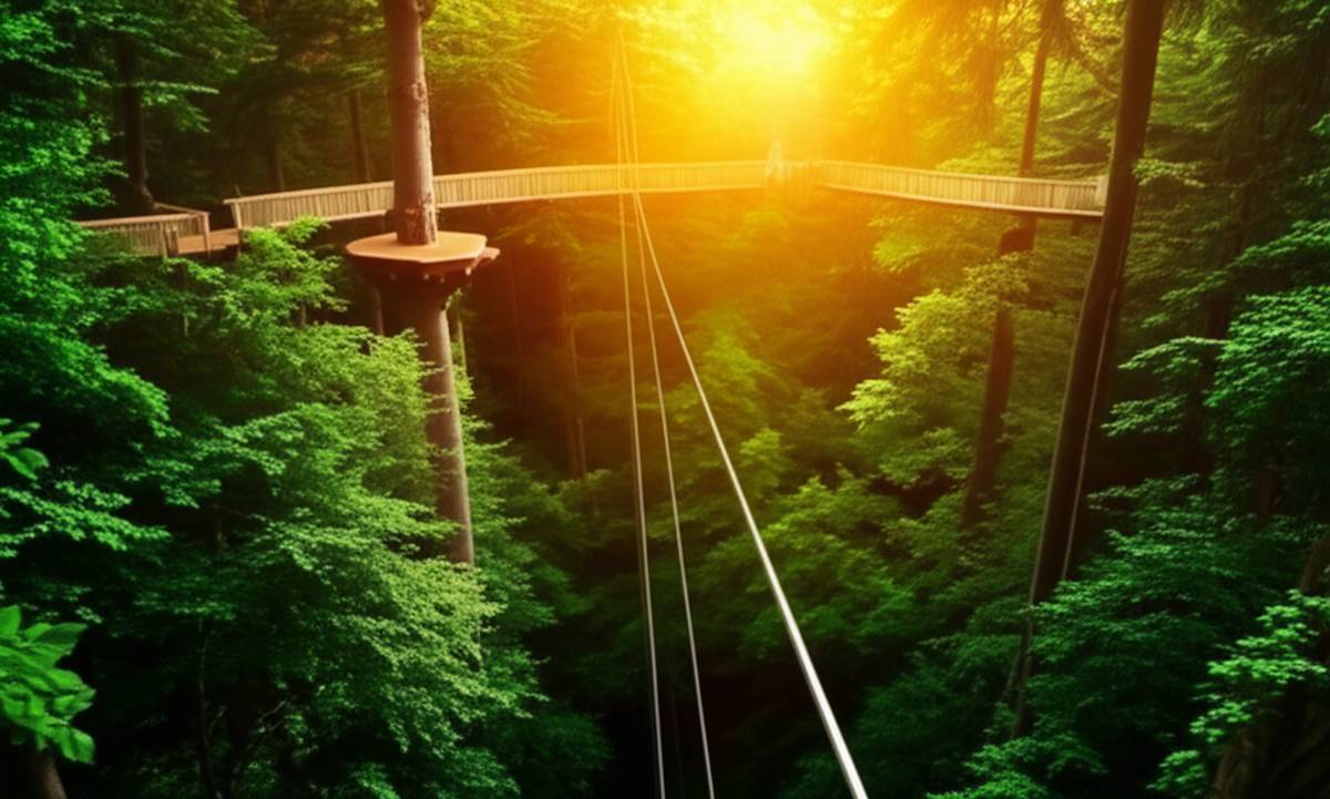 گذرگاه سایبان جنگلی و زیپ لاین | تجربه هیجان انگیز در طبیعت