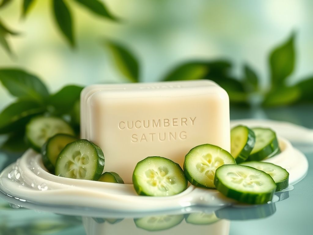 صابون کرم دار 25% خیار دیترون | مرطوب کننده و نرم کننده پوست